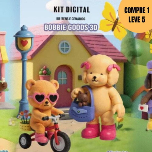 Arquivo Digital Bobbie Goods 3d Kit Digital -4875