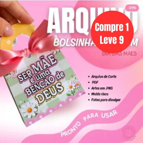 Arquivo Digital Bolsinha Bombom Dia das Mães -6878