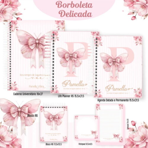 Arquivo Digital Borboleta Delicada Capas Miolos 2025 - 159