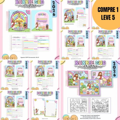 Arquivo Digital Box Bobbie God Cristão Escolar 2026 -4907