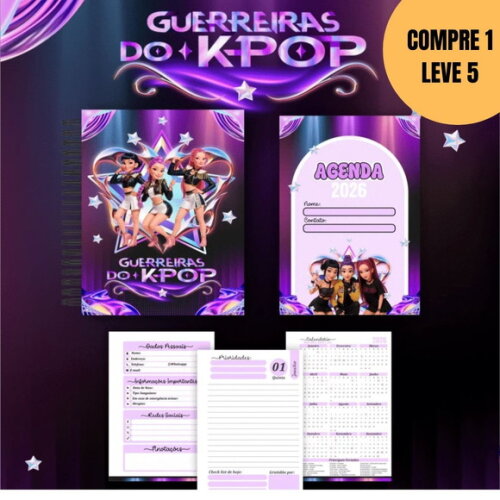 Arquivo Digital Box Guerreiras do K-pop Escolar 2026 -4906