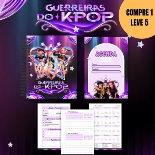 Arquivo Digital Box Guerreiras do K-pop Escolar 2026 -4906