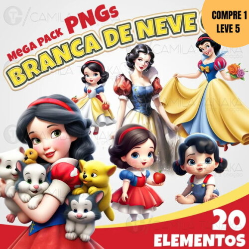 Arquivo Digital Branca de Neve Kit Digital -3211