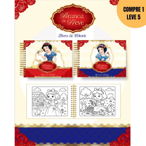 Arquivo Digital Branca de Neve Livros de Colorir -4146