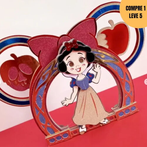 Arquivo Digital Branca de Neve Topo de Bolo -3856