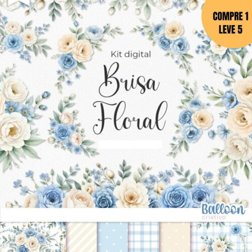 Arquivo Digital Brisa Floral Kit Digital -4177
