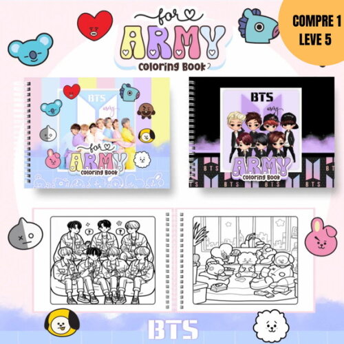 Arquivo Digital Bts Livros de Colorir -3126