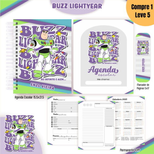 Arquivo Digital Buzz Lightyear Kit Escolar 2025 -1017