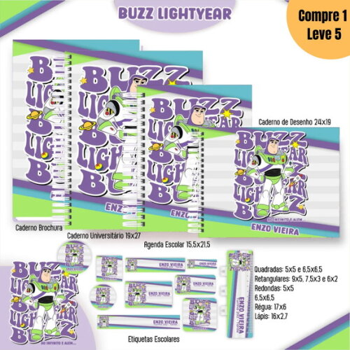 Arquivo Digital Buzz Lightyear Kit Escolar 2025 -1017