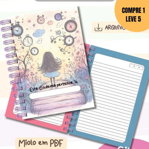 Arquivo Digital Caderno A5 Doodle Legião Urbana -1639