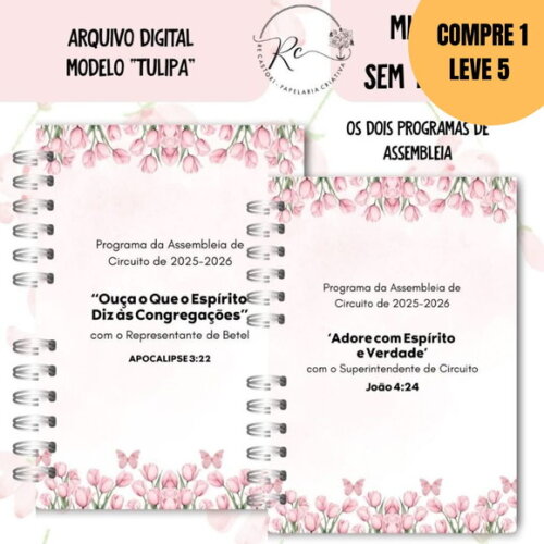 Arquivo Digital Caderno Assembleia Floral Rosa -5292