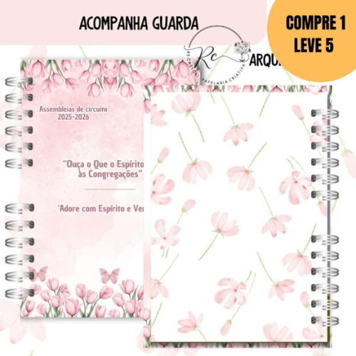 Arquivo Digital Caderno Assembleia Floral Rosa -5292
