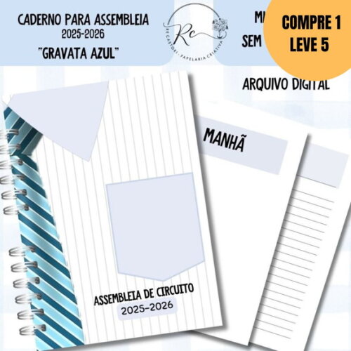 Arquivo Digital Caderno Assembleia Gravata Azul 2026 -5293