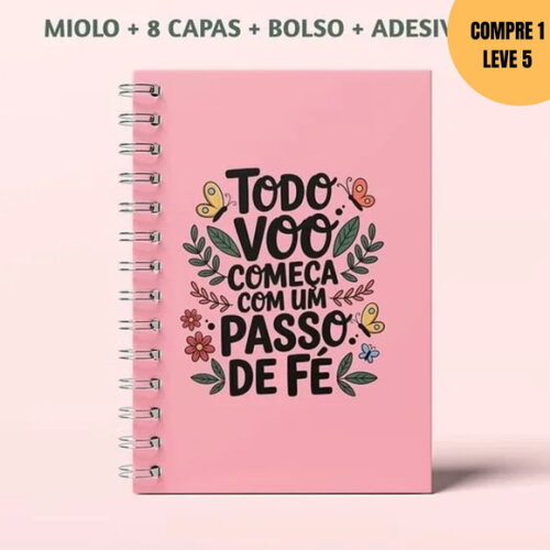 Arquivo Digital Caderno de Anotações Borboletas Frases -3799