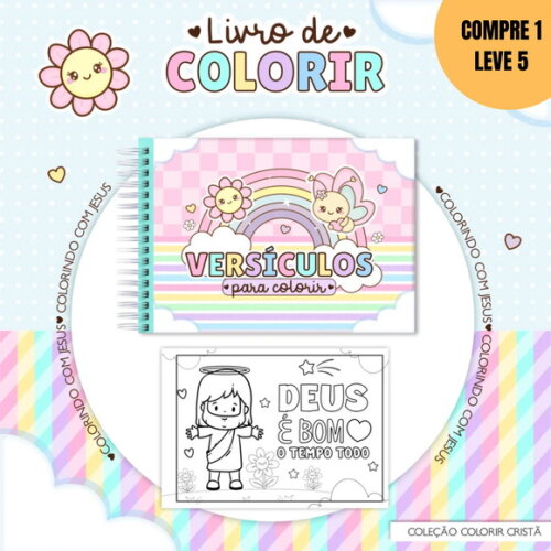 Arquivo Digital Caderno de Colorir Versículos -2916