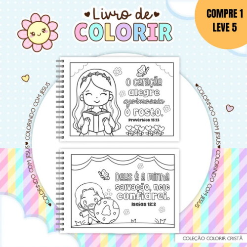 Arquivo Digital Caderno de Colorir Versículos -2916