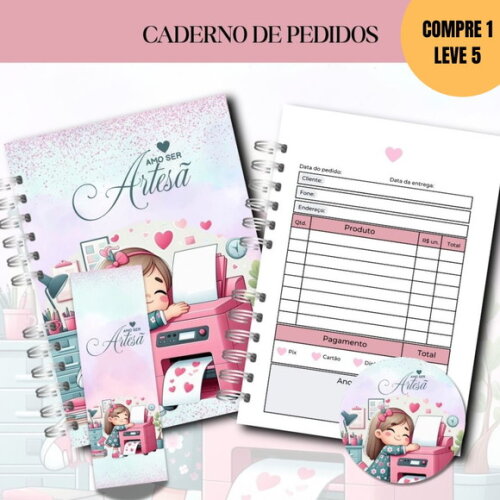 Arquivo Digital Caderno de Pedidos Artesã -4028