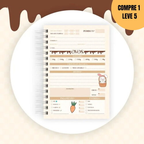 Arquivo Digital Caderno de Pedidos Ovos de Páscoa -2358