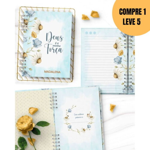 Arquivo Digital Caderno Pautado Flores do Campo -5036