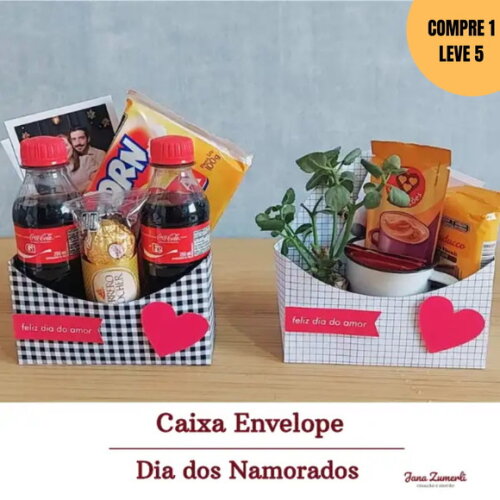 Arquivo Digital Caixa Envelope Dia dos Namorados -3592