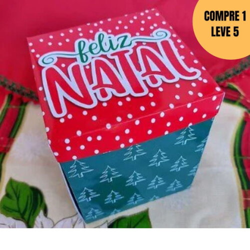 Arquivo Digital Caixa Explosão Vermelha Natal -5723