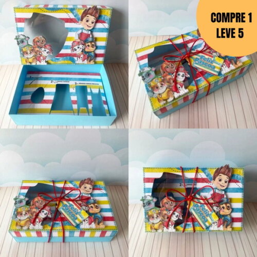 Arquivo Digital Caixa Mini Confeiteiro Patrulha Canina -2459