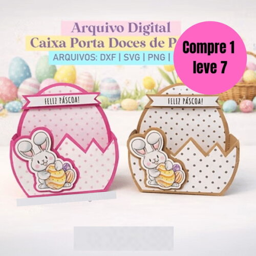 Arquivo Digital Caixa Porta Doces Páscoa -6582