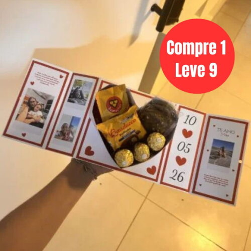 Arquivo Digital Caixa Vermelha Coração Dia das Mães -6779