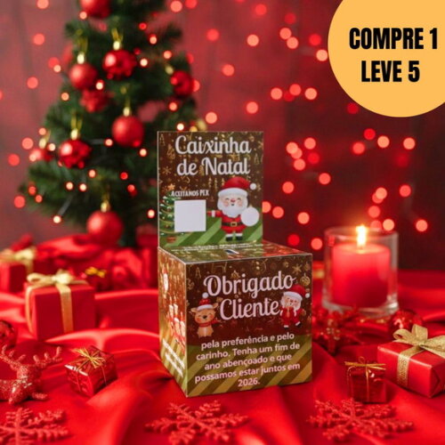 Arquivo Digital Caixinha de Natal Quadrada -5553