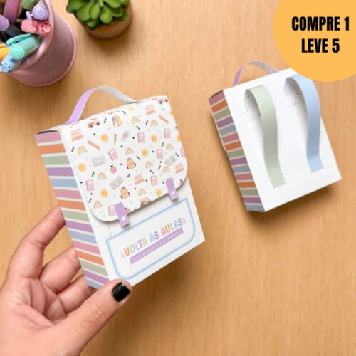 Arquivo Digital Caixinha Mochila Volta às Aulas -6182