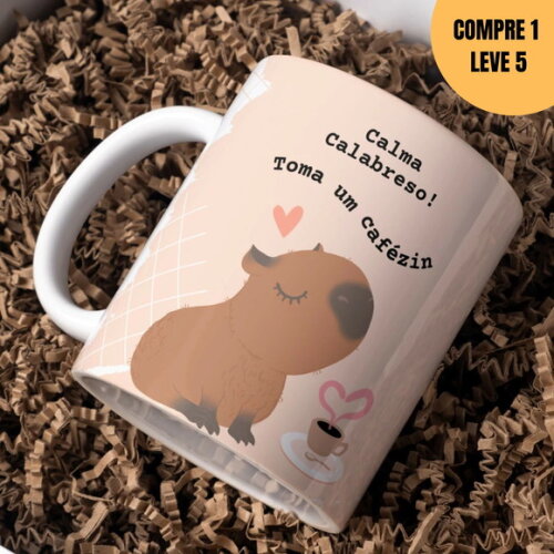 Arquivo Digital Calabreso Capivara Arte Avulsa Caneca -2199