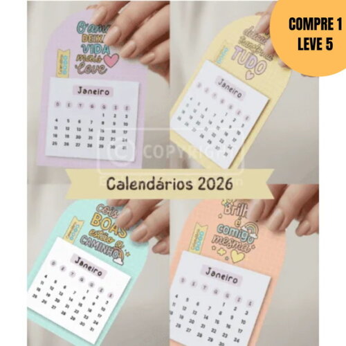 Arquivo Digital Calendário 2026 Frases Motivacionais -5898