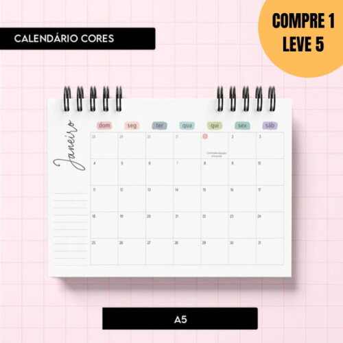 Arquivo Digital Calendário Cores 2026 -5321
