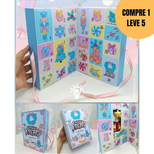 Arquivo Digital Calendário Advento Quebra Nozes Candy Natal