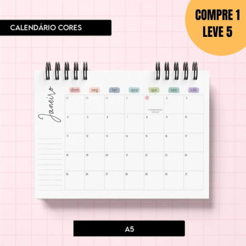 Arquivo Digital Calendário Cores 2026 -5321
