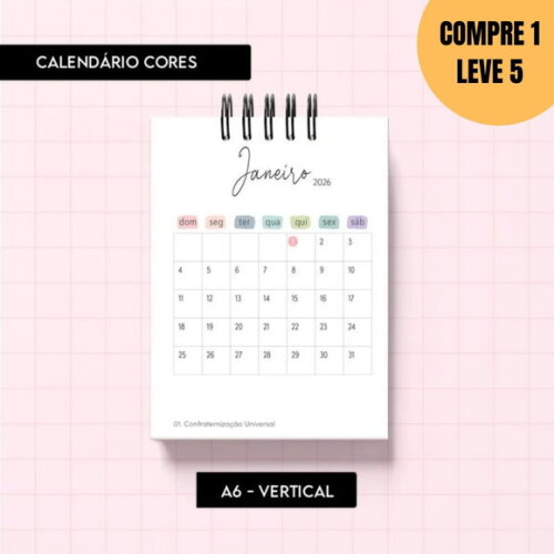 Arquivo Digital Calendário Cores 2026 -5321