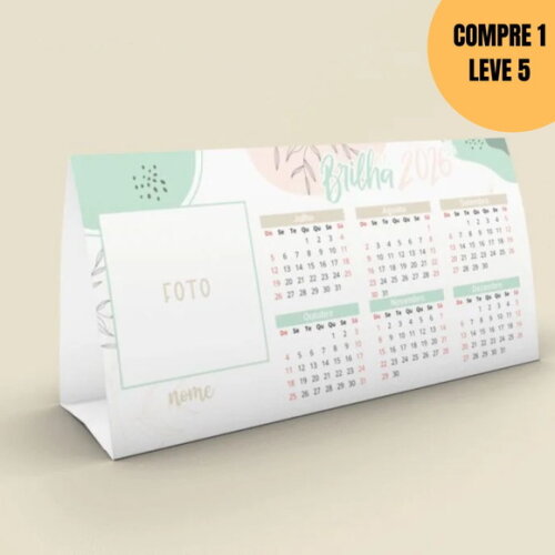 Arquivo Digital Calendário de Mesa 2026 com Foto -5622