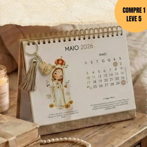 Arquivo Digital Calendário de Mesa Santinhos A5 -6015