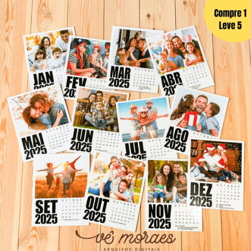 Arquivo Digital Calendário Polaroid 2025 -458