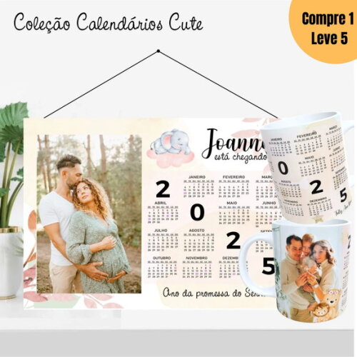 Arquivo Digital Calendários 2025 Coleção Cute 2025 -794