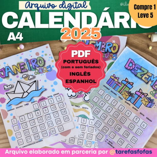 Arquivo Digital Calendários 2025 A4 -1245