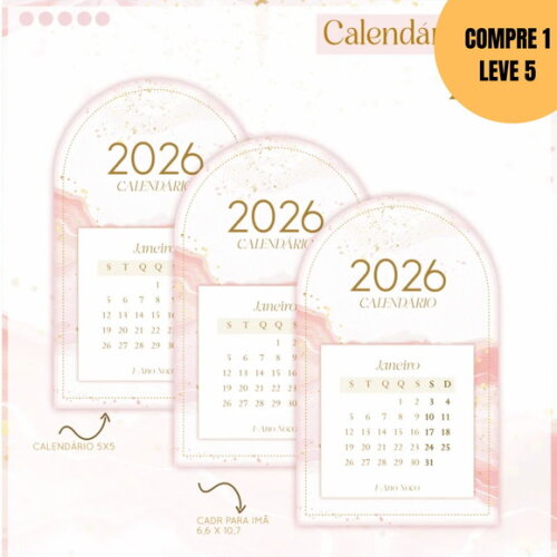Arquivo Digital Calendários Clean -5876