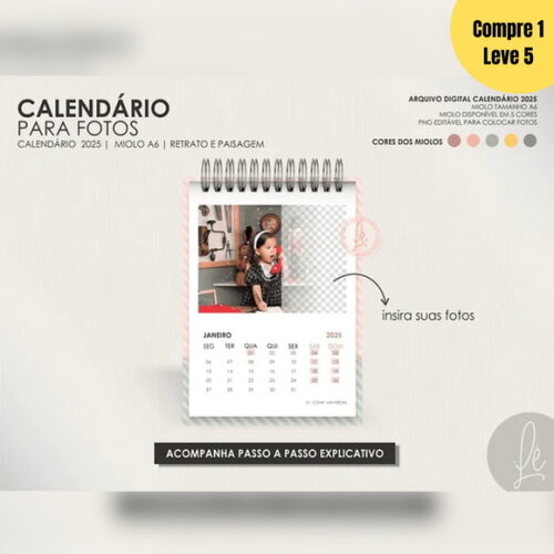 Arquivo Digital Calendários para Fotos 2025 -409
