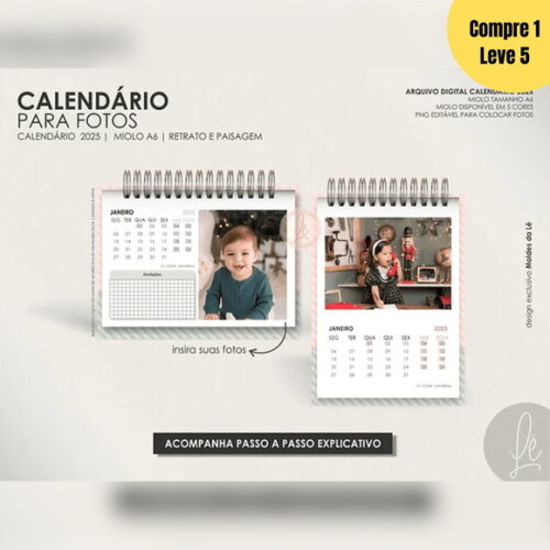 Arquivo Digital Calendários para Fotos 2025 -409