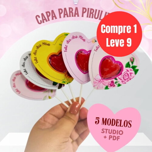 Arquivo Digital Capa para Pirulito Dia das Mães -6871