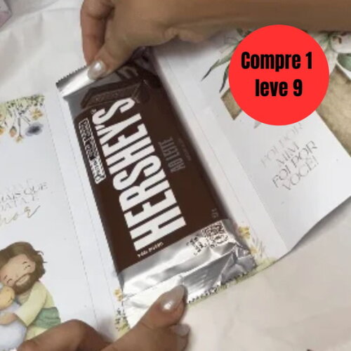 Arquivo Digital Capa para Barra de Chocolate Páscoa - 6683