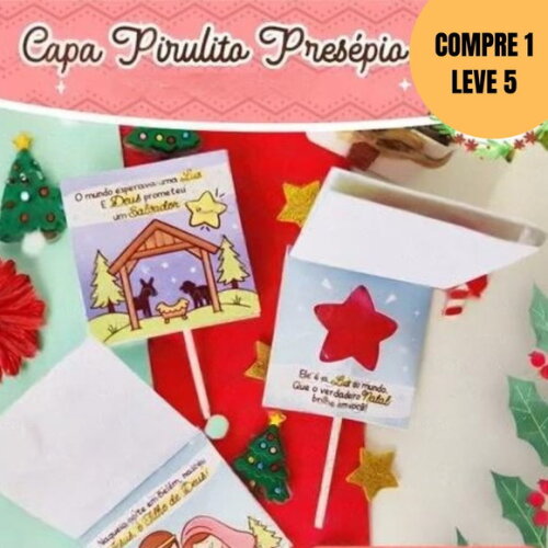 Arquivo Digital Capa Pirulito Presépio Natal -5747