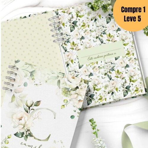Arquivo Digital Capas Alfabeto a a Z Rosas Brancas -5110