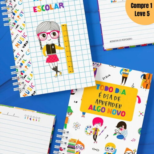 Arquivo Digital Capas e 4 Miolos Agenda Escolar -854