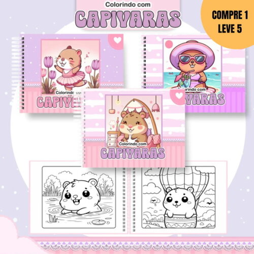Arquivo Digital Capivara 2 Livro de Colorir -2737